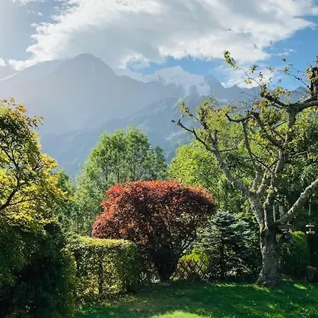 Logement Avec Jardin Et Vue Panoramique Montblanc Les Houches Exterior photo